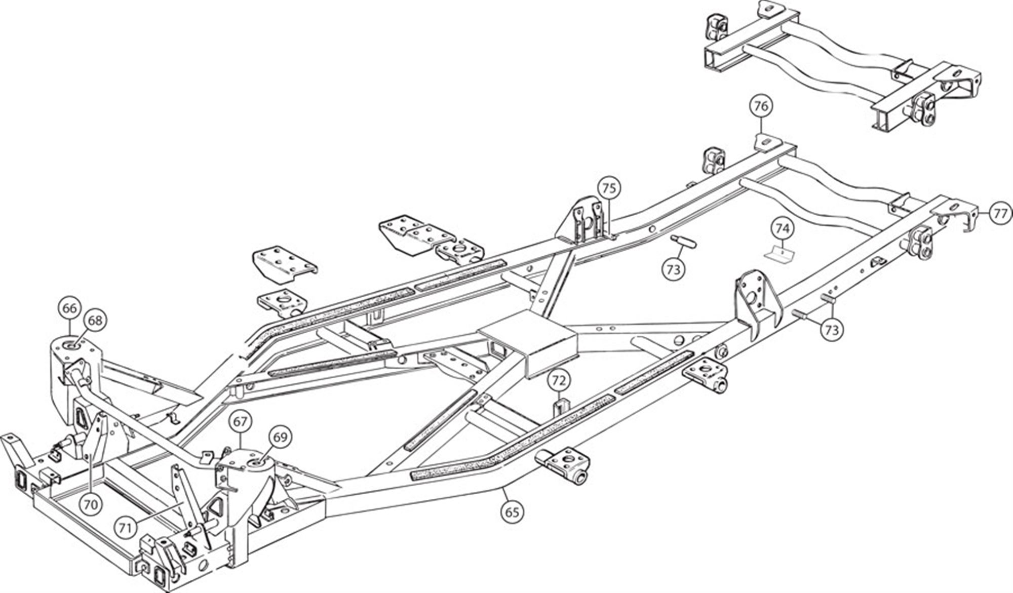 Triumph Tr4 Chassis Assembly 