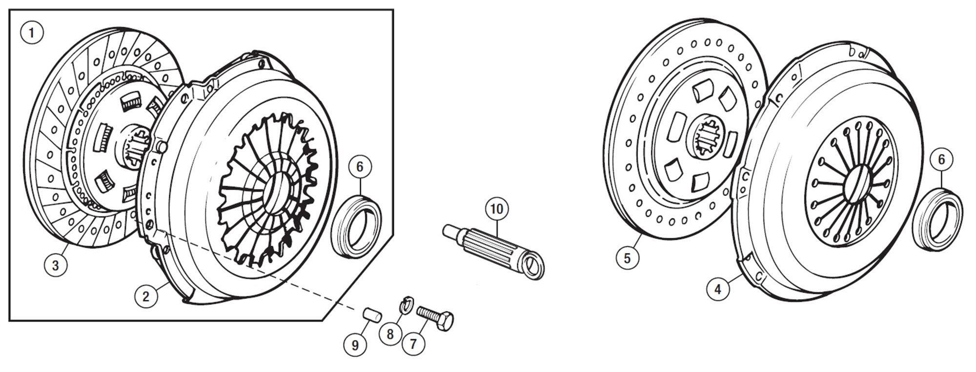 Triumph TR6 Clutch Assembly Rimmer Bros