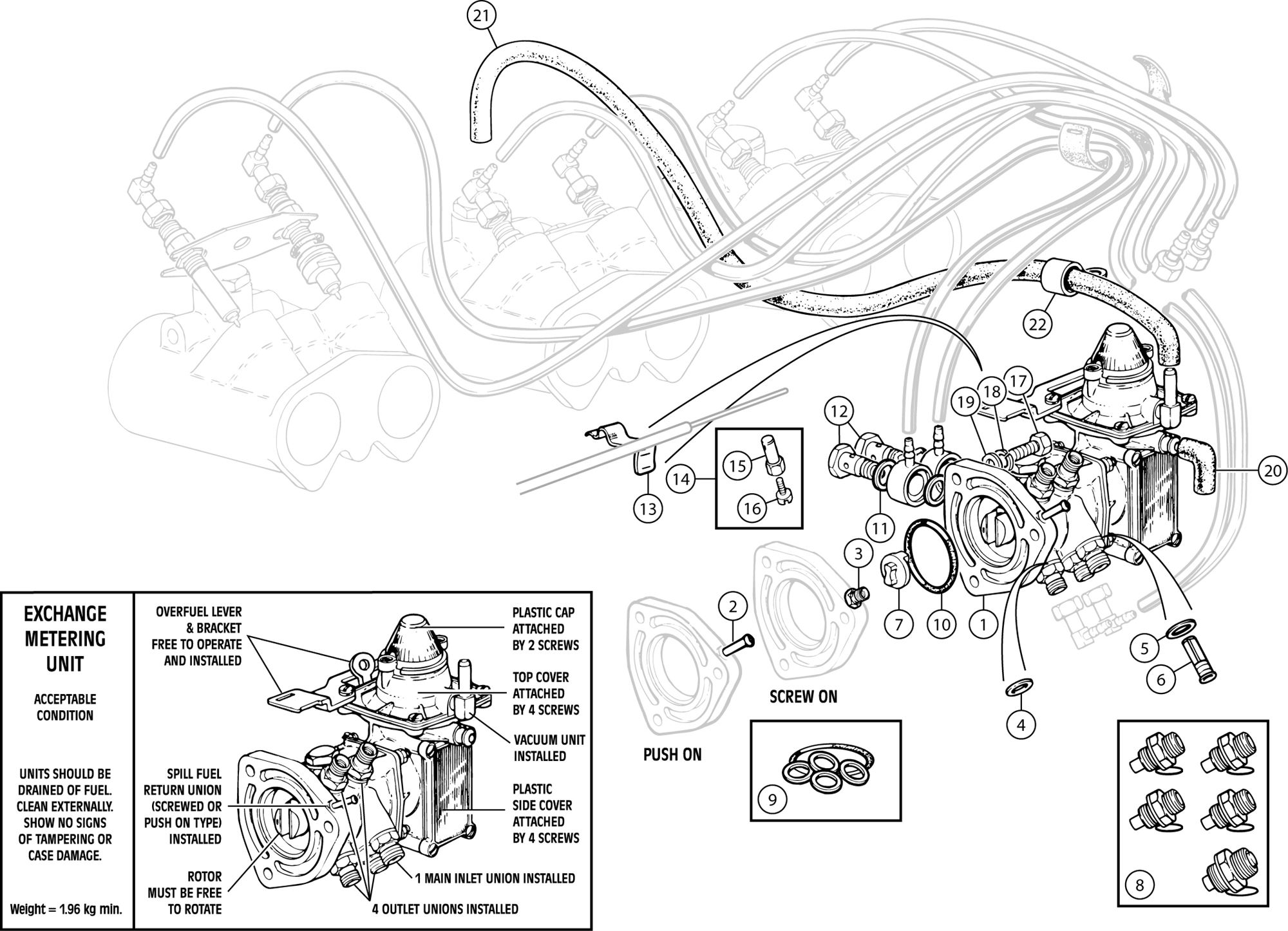 Triumph TR6 Metering Units Rimmer Bros
