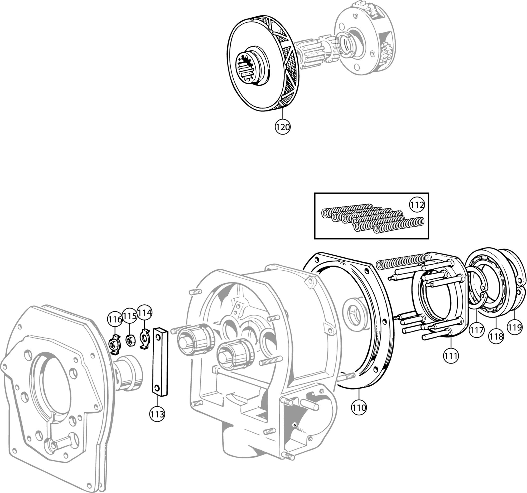 Triumph TR6 Brake Ring and Clutch Sliding Member Rimmer Bros