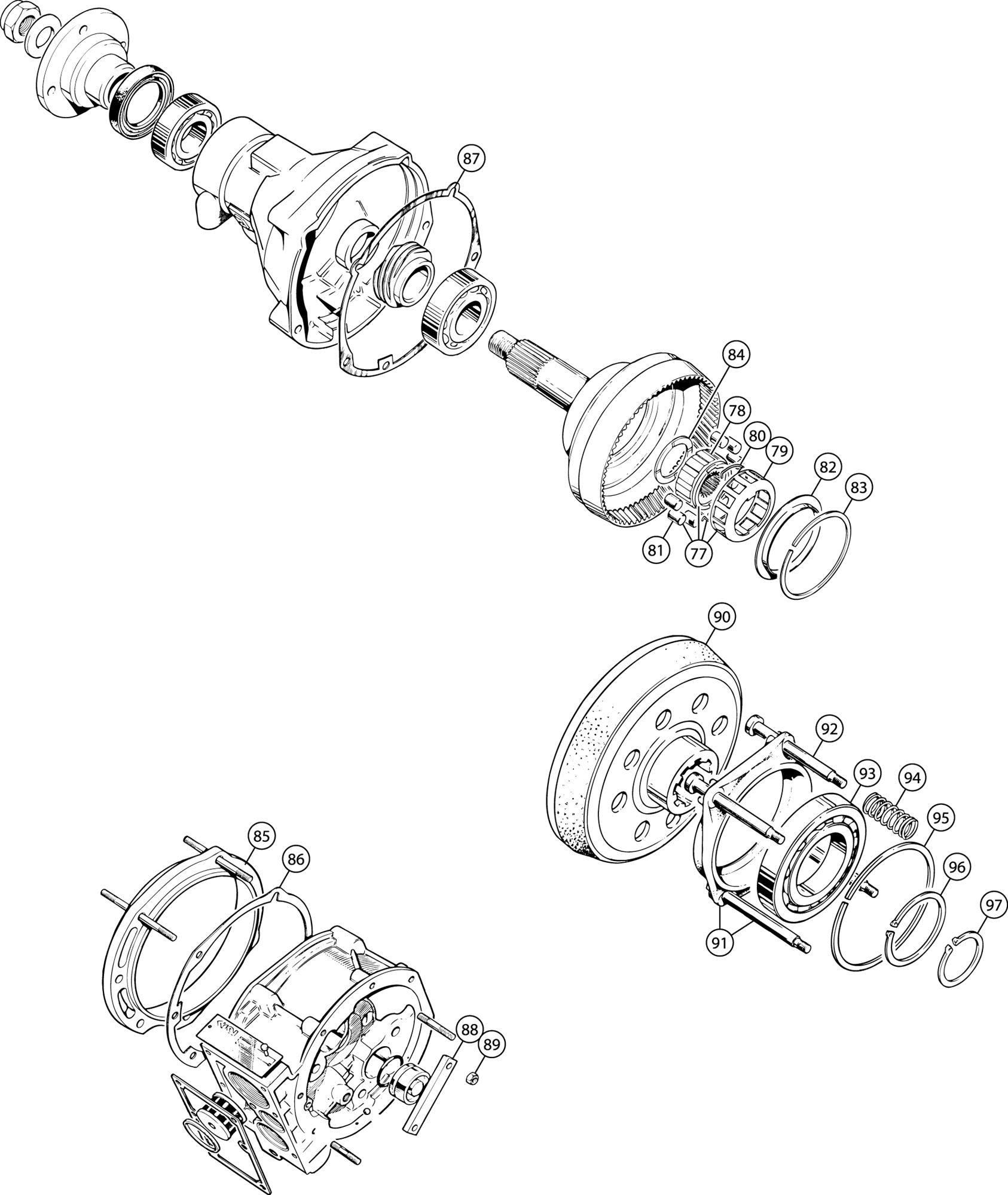 Triumph TR6 UniDirectional Clutch, Brake Ring and Members