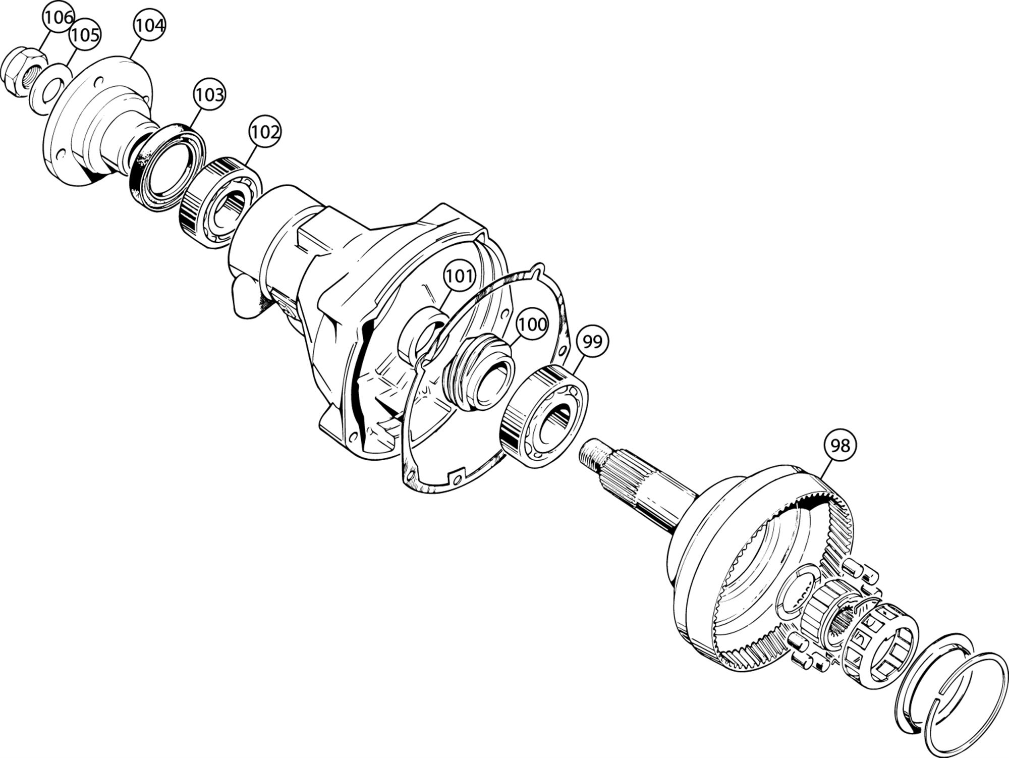 Triumph TR6 Annulus and Rear Flange - J Type | Rimmer Bros