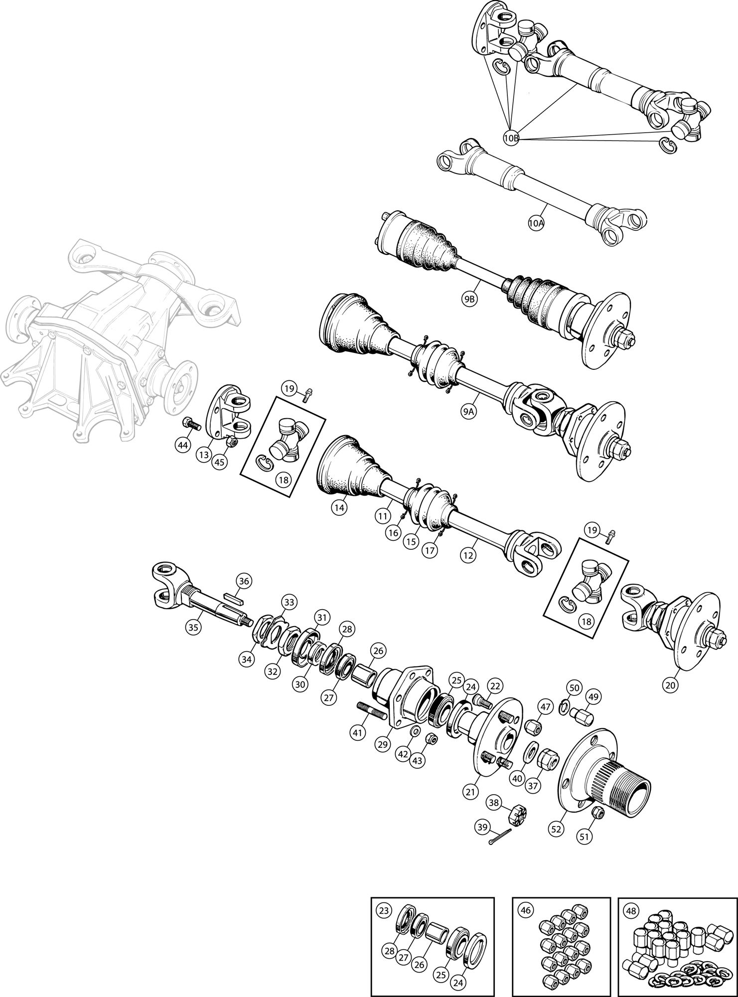 Triumph TR6 Driveshafts and Hub Units Rimmer Bros