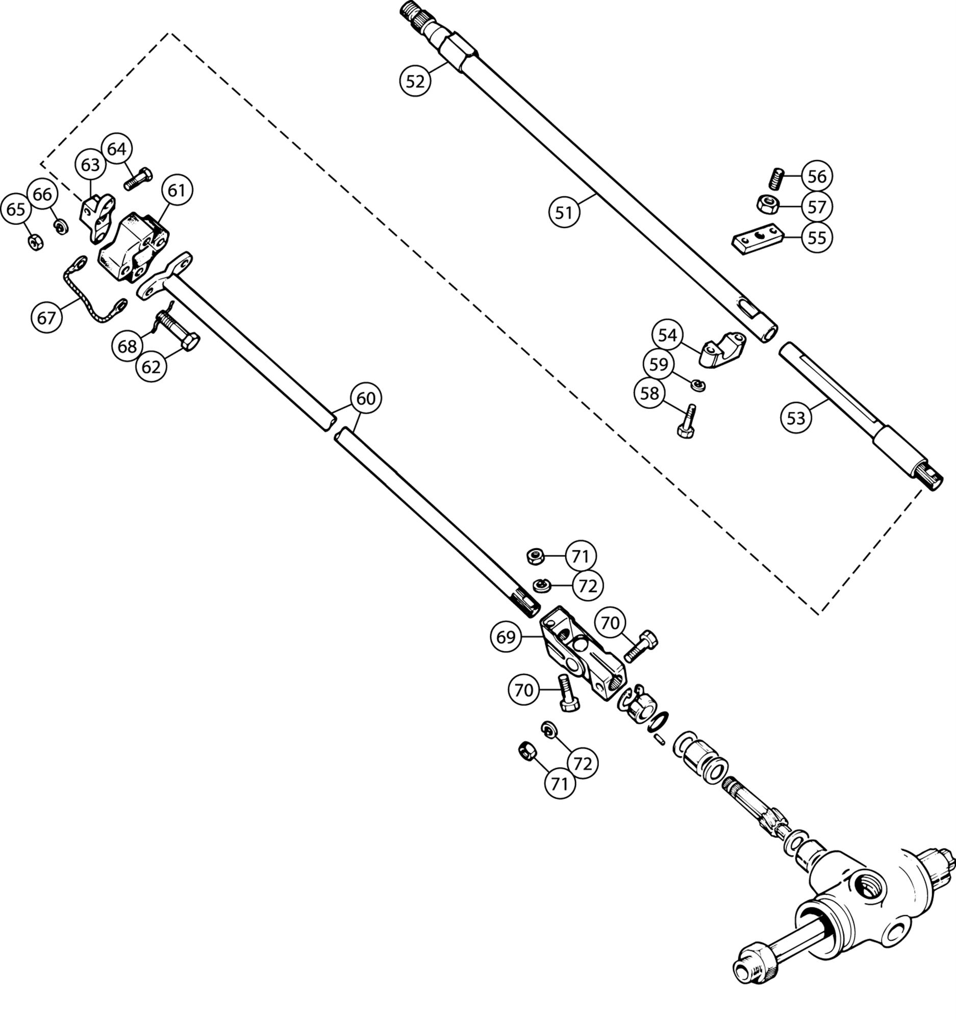 Triumph TR6 Inner Steering Columns Rimmer Bros