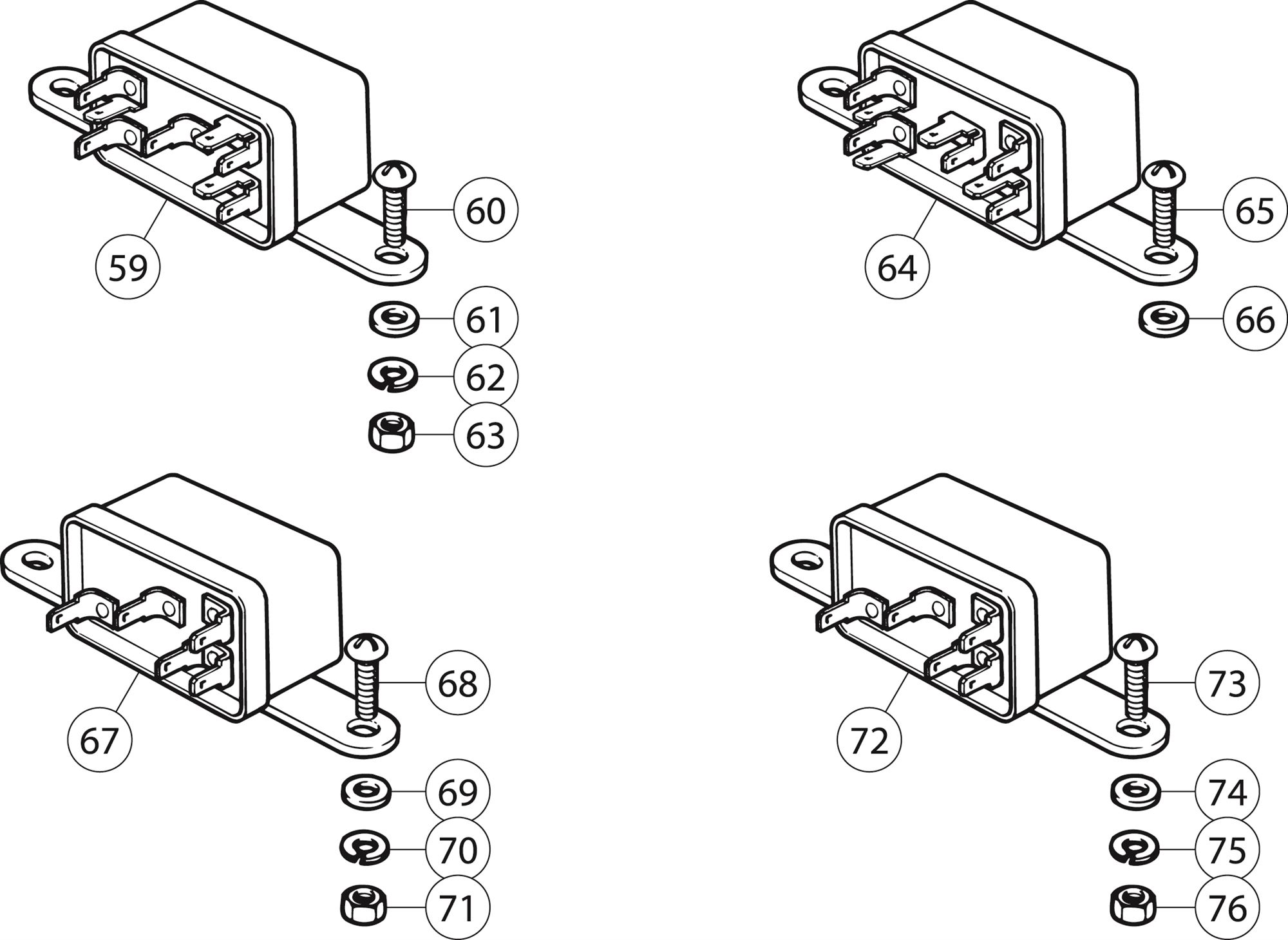 Triumph TR6 Relays Rimmer Bros