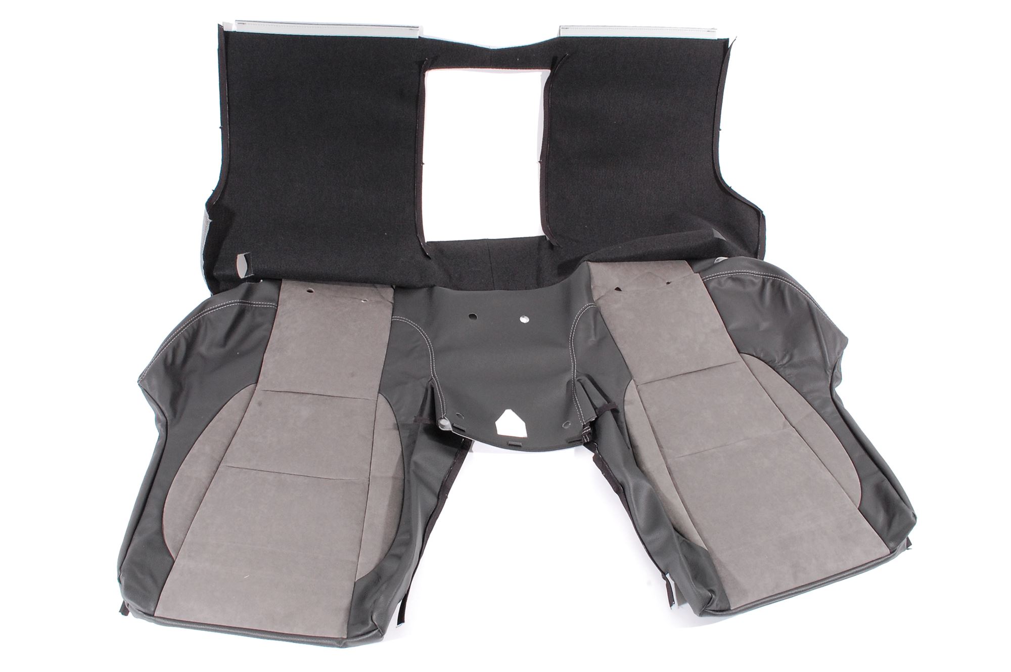 Cover assemblyrear seat folding bench squab Alcantara Gunsmoke