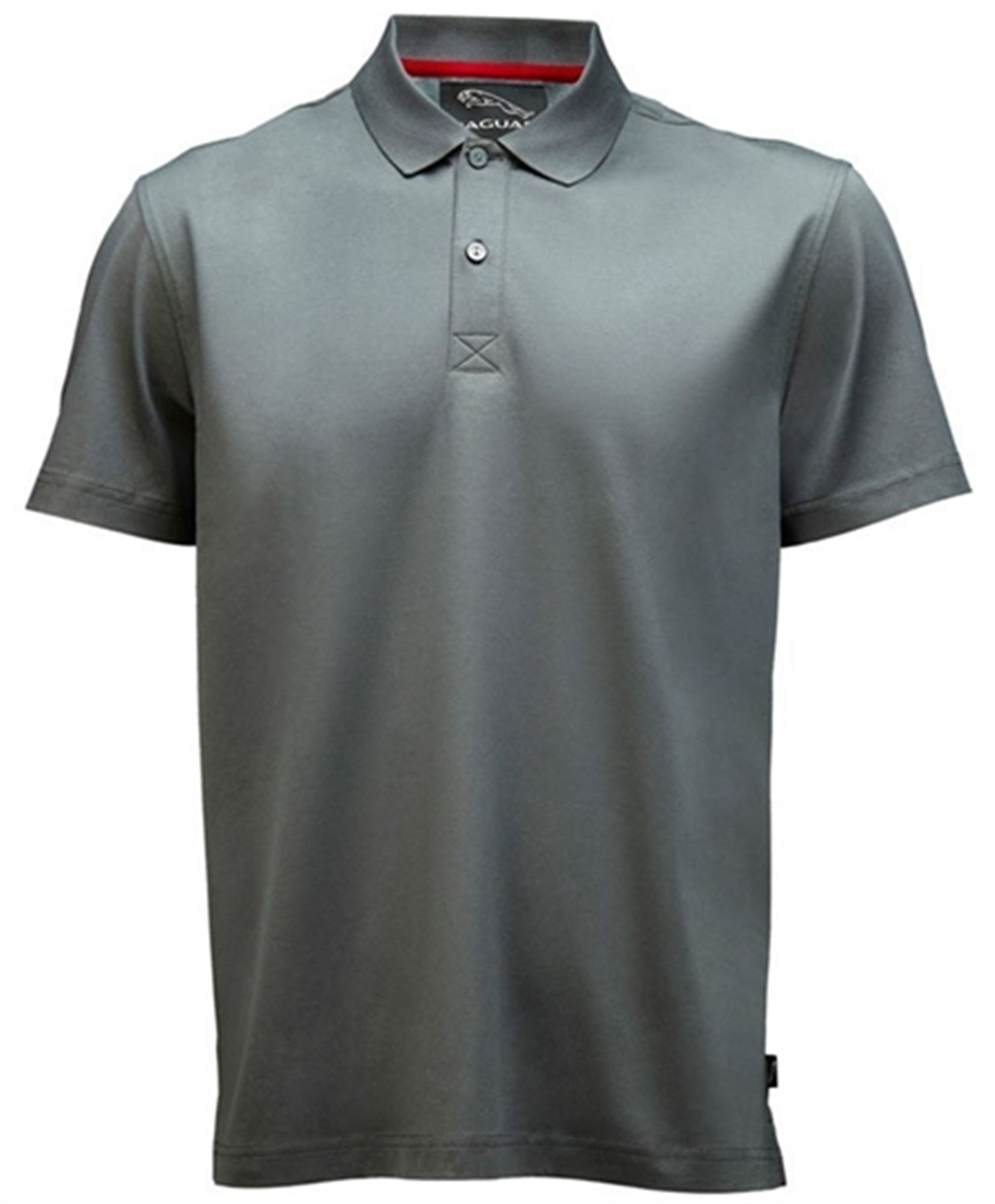 Mens Polo Shirt Grey Mercerized Jaguar Collection