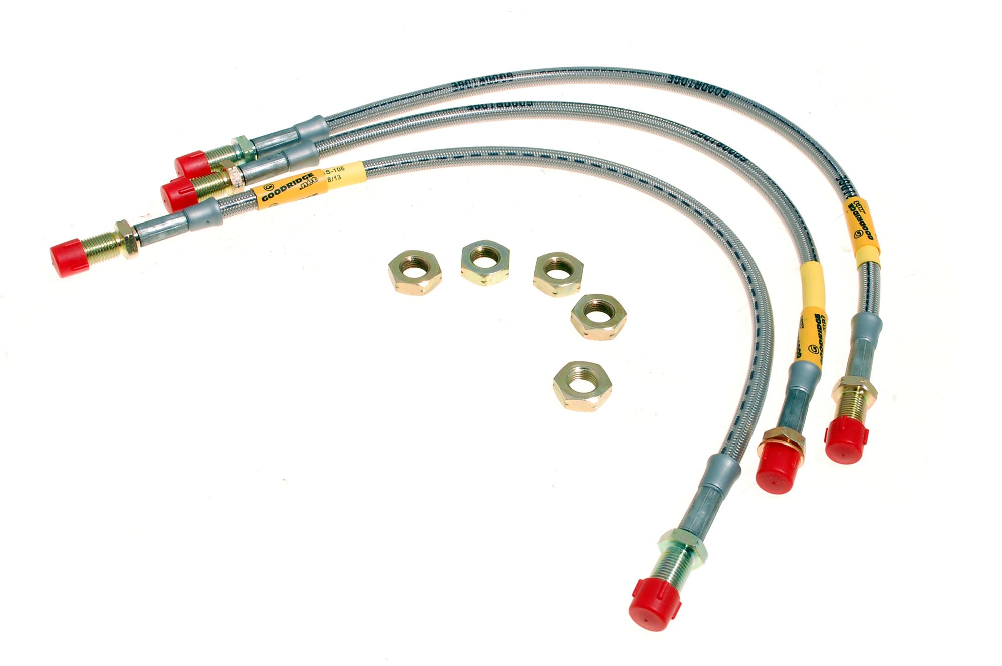 Goodridge Stainless Steel Braided Brake Hose Kit SLR01063P LL1233EXT