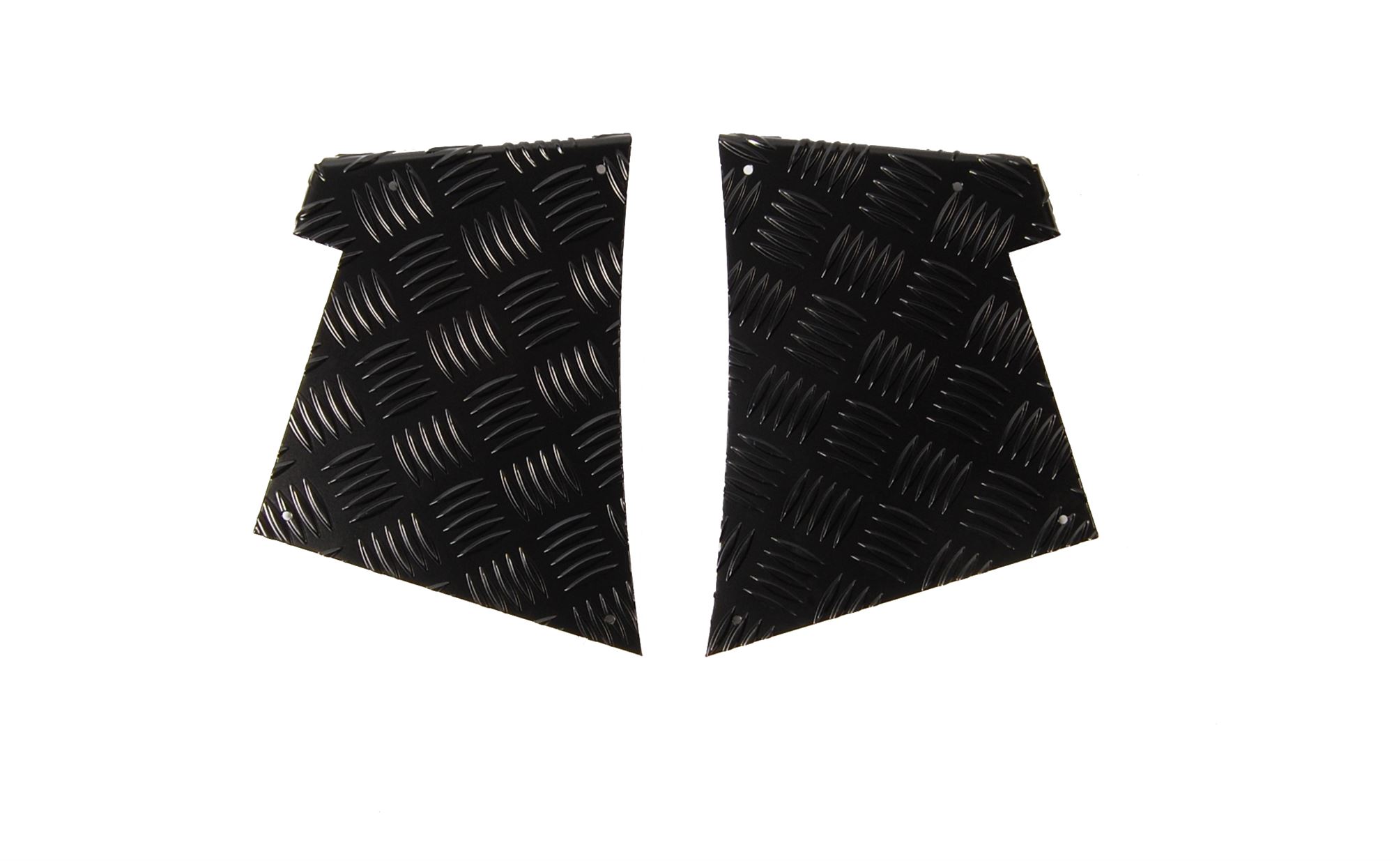 Chequer Plate Wing Protectors (pair) Black 3mm - LL12643B - Aftermarket ...
