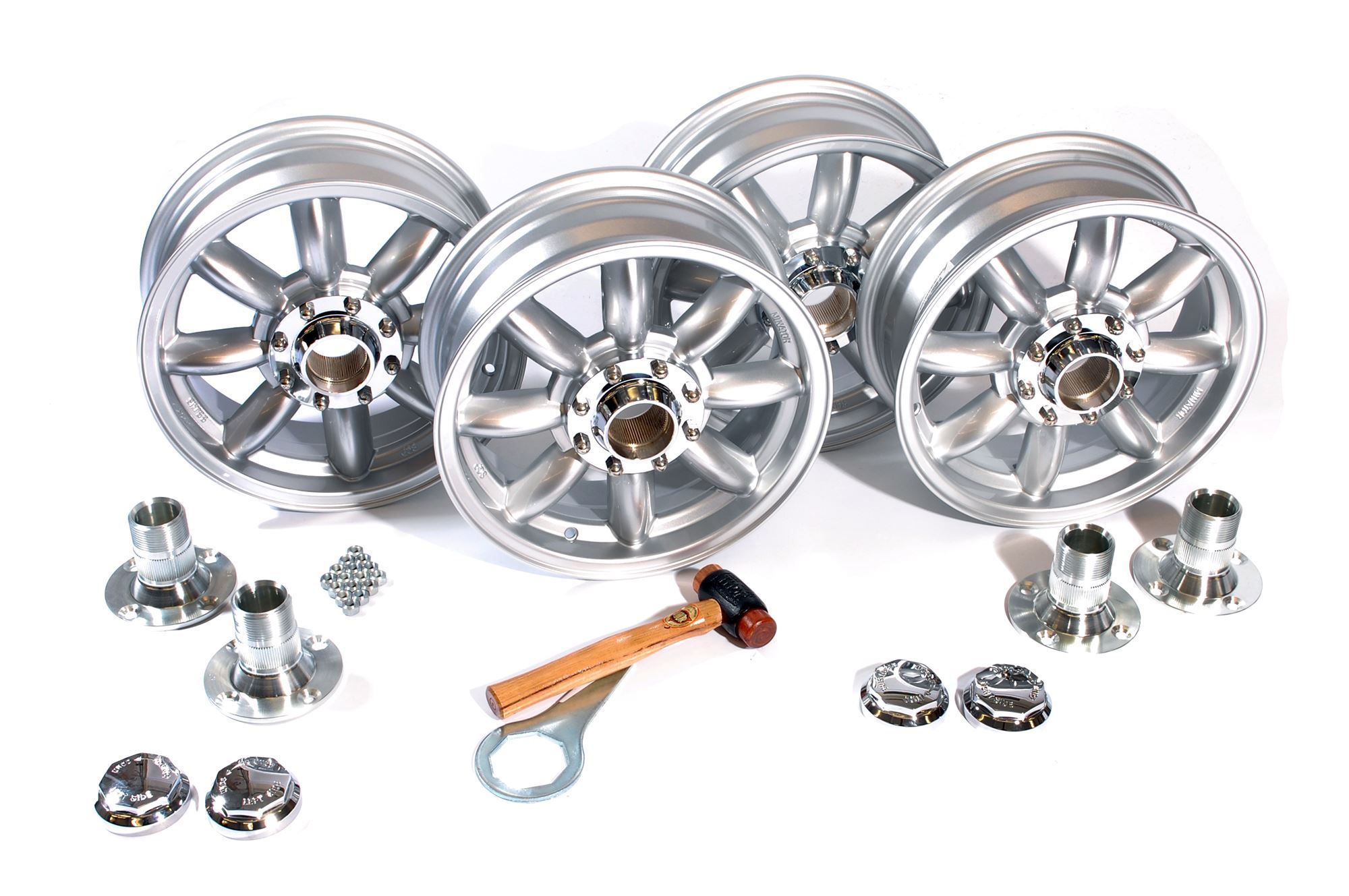 Centre Lock Wheel Conversion Kit Silver RR1346ECSILVER