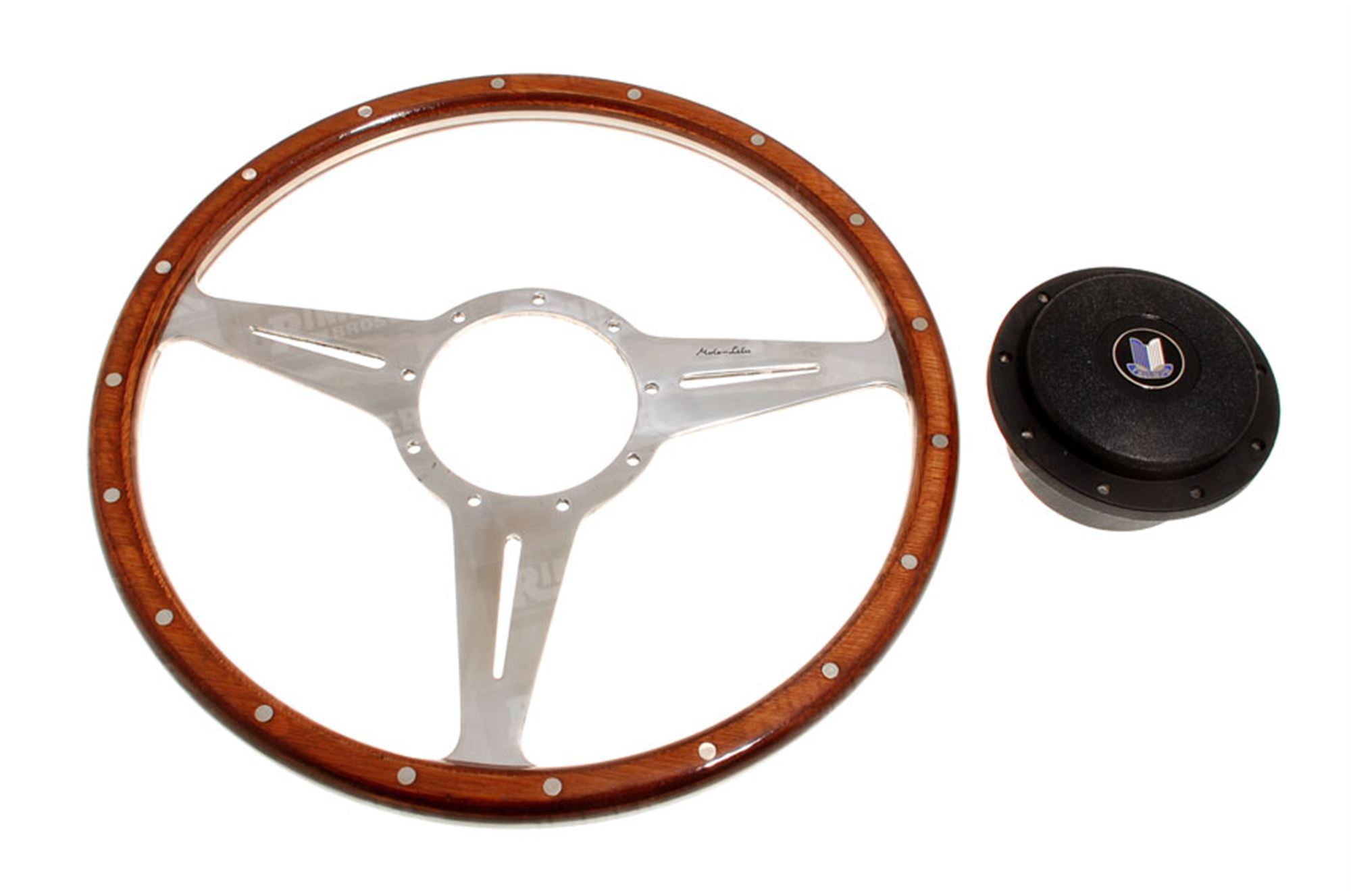 MotoLita Steering Wheel & Boss 14 inch Wood RS1538FS