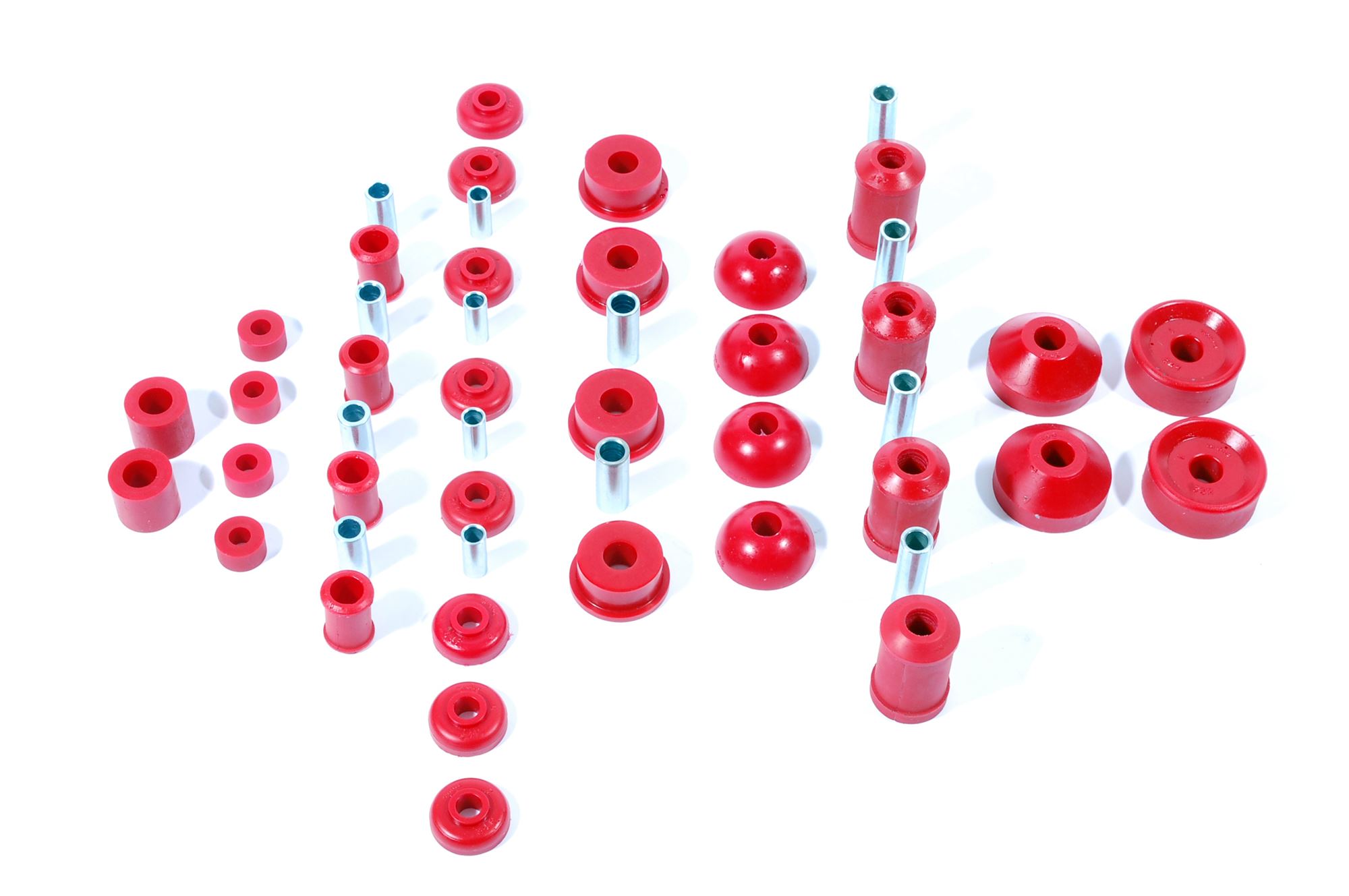 Polybush Susp Bush Kit Of 28 - Perf Red - Kit53 - Rs1728pbr