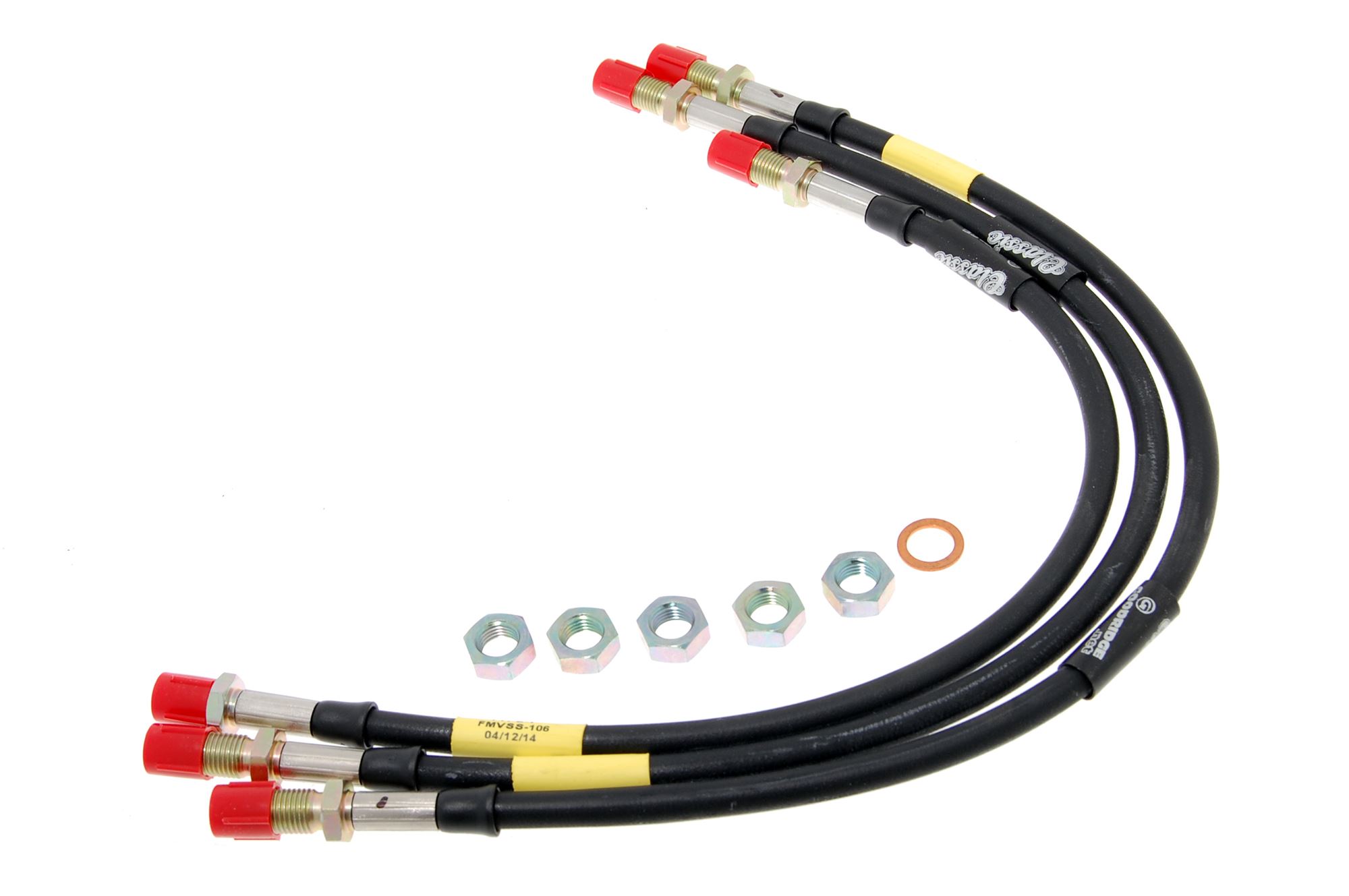 Goodridge Classic Braided Brake Hose Kit - Jaguar E-Type SII 4.2 Not 2 ...