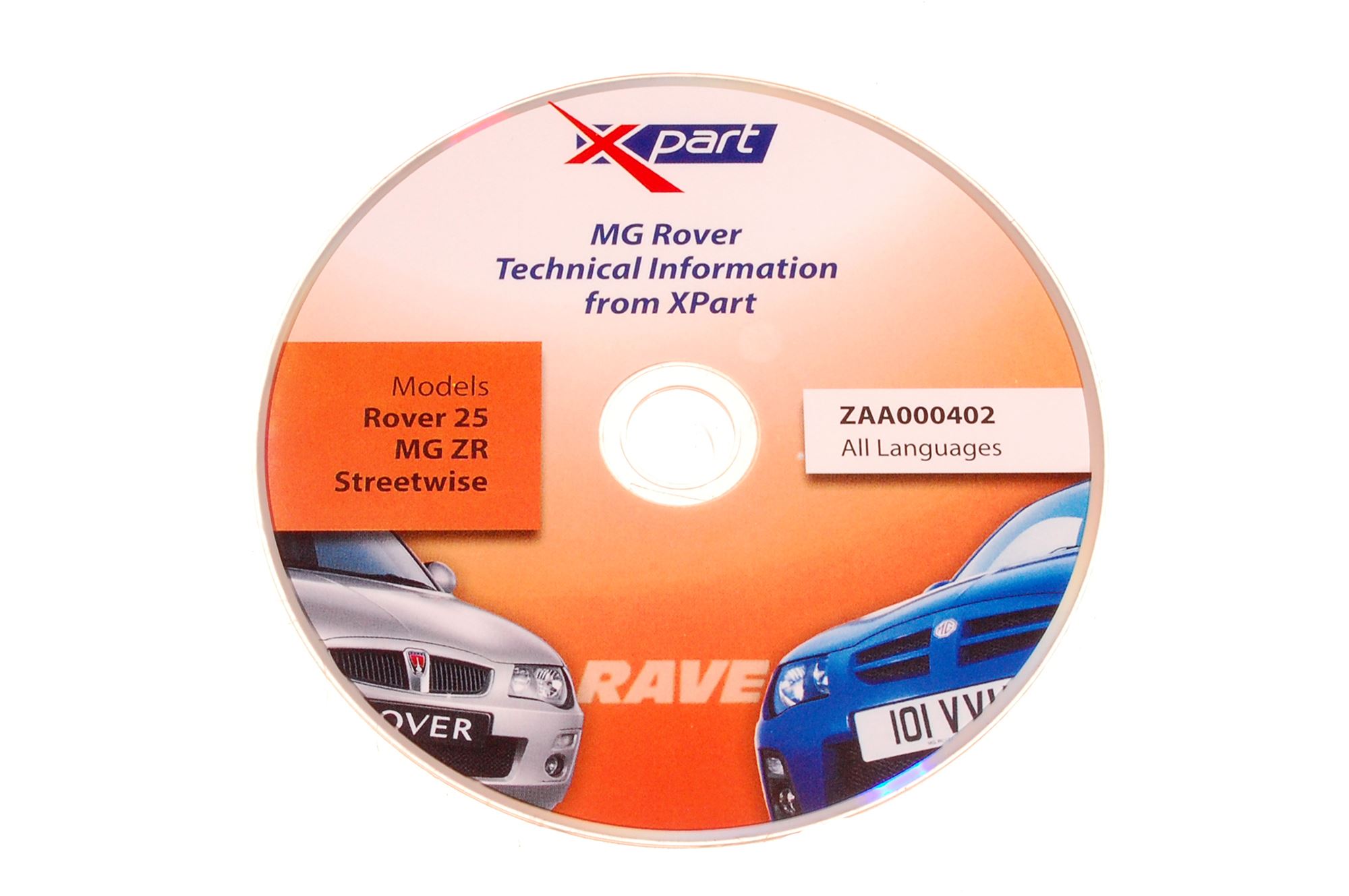 Rave Disc - Rover 25/MG ZR/Streetwise - ZAA000402