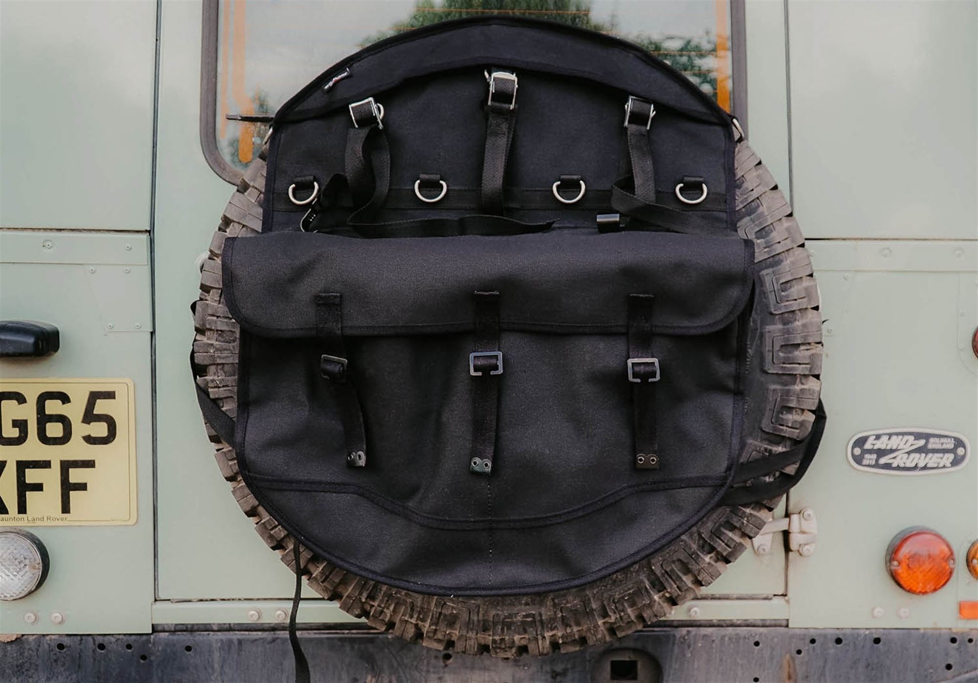 Canvas Wheel Cover/Storage Bag Black EXT38245 Exmoor Rimmer Bros