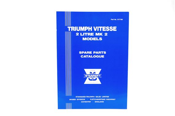 Parts Catalogue Vitesse Mk2 2ltr - 517786 - British Leyland