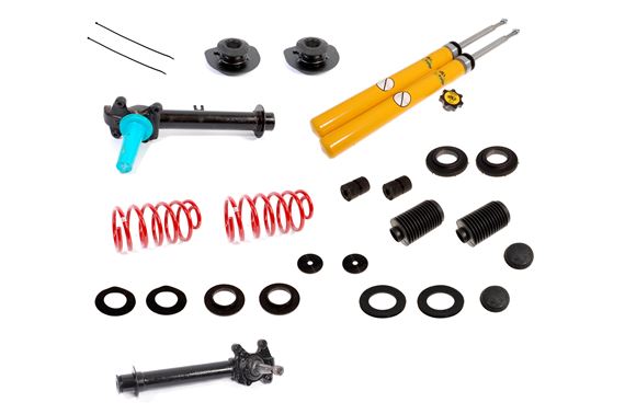 Front Suspension Legs Overhaul Kit with Spax KSX Top Adjustable Inserts - TR7/8 - Car Set - RB2009SPAXTA2