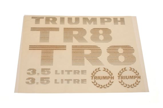 Triumph TR8 Transfer - Strobed Set - Gold - RB7276GOLD