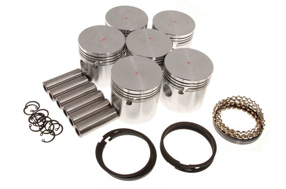 Piston Set - Oversize +0.030 Flat Top with Rings - 149976030COUNTY
