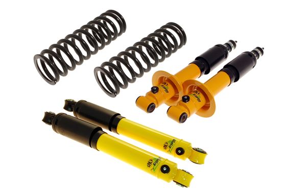 Spax KSX Front and Rear Shock Absorber Kit - Ride Adjustable - with Uprated Front Springs - Rotoflex GT6 - RG1186