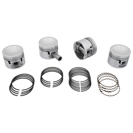 Piston Set (4) +0.020"" Push Fit (3 Ring) Type - 12H5163020 - Aftermarket