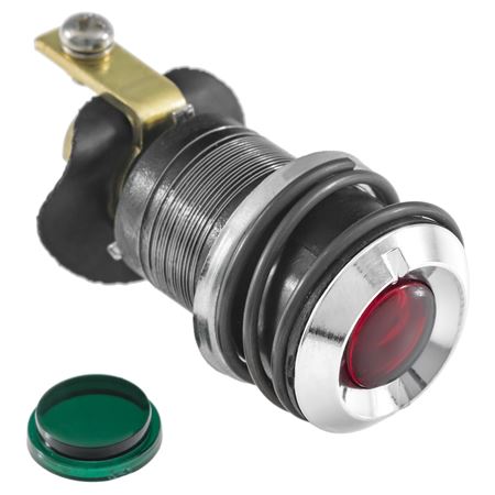 Dash Warning Lamp Green or Red Lens - 142205 - Classic Gold