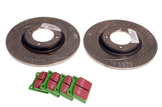 Rossini Performance Front Solid Brake Disc and Pad Set - Spitfire and Herald - RL1080ROS