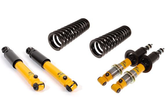 Spax KSX/CKX Front and Rear Shock Absorber Kit - Ride/Height Adjustable Front - with Uprated Front Springs/Rear Brackets - Non Rotoflex Vitesse - RV6201SA