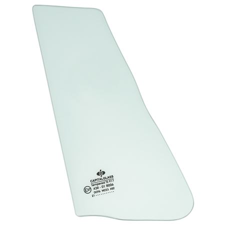 MGB FLAT GLASS 1/4 LIGHT GREEN