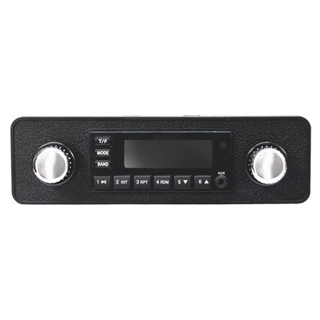 Faceplate & Knob Set Black/Chrome - 230-329 - RetroSound
