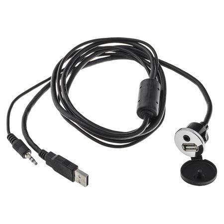 USB/Auxiliary Extension Cable Chrome - 230357 - RetroSound