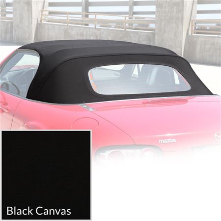 Hood Cover Streamline Black Canvas Glass Window Fixed - 239-695 - Robbins