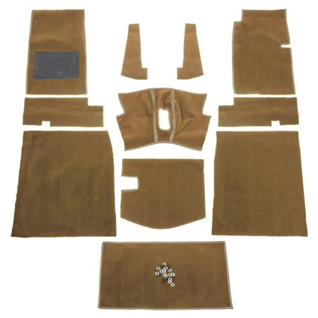 Carpet Set Complete - Honey Tan LHD - Sprint Mk1 - 242578 - Moss