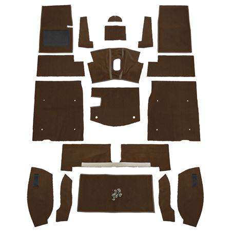 Carpet Set Complete - Autumn Leaf LHD - Midget MK3 Sprite MK4 - 242580 - Moss