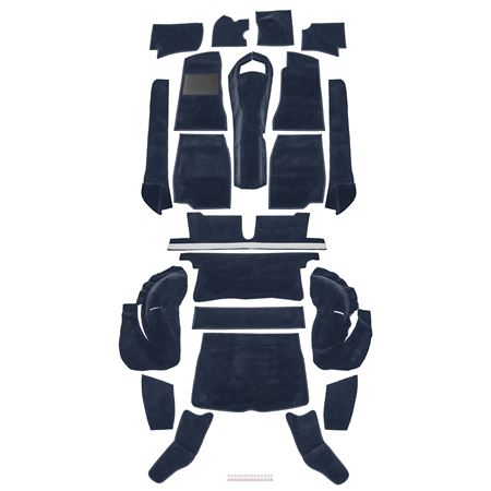 Carpet Set Premium - Navy Blue Moulded Nylon LHD - MGB GT - 244-285
