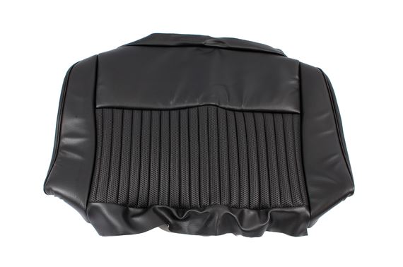 Triumph Stag Rear Seat Backrest Cover - Vinyl - Black - RS1652BLACK