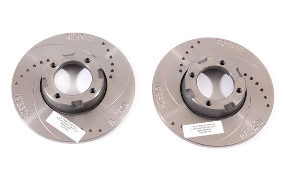 Rossini Performance Front Brake Discs - Solid Pair - Dolomite and Sprint - 312078ROS