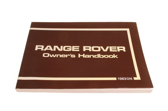 Owners Handbook Range Rover 1983-85 - RA140083