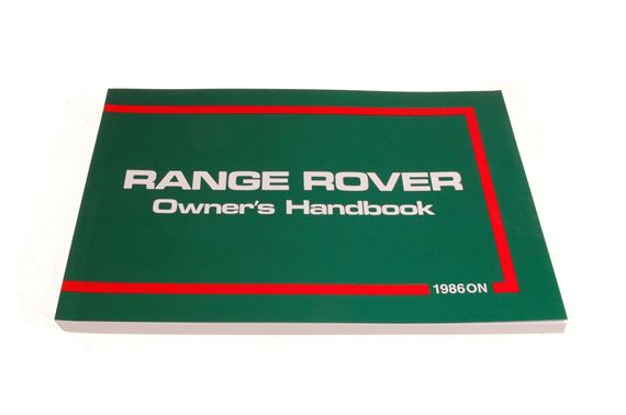 Land Rover RR Classic 86-88 Owners Handbook