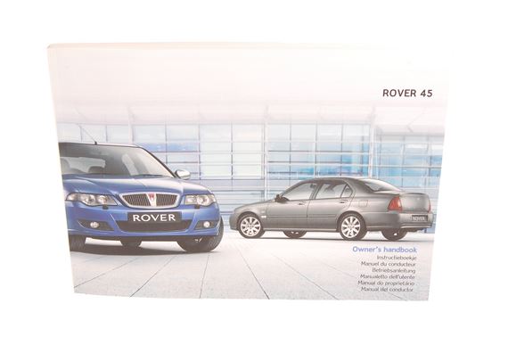 Rover 45 Handbook - English - VDC000500EN - Genuine MG Rover