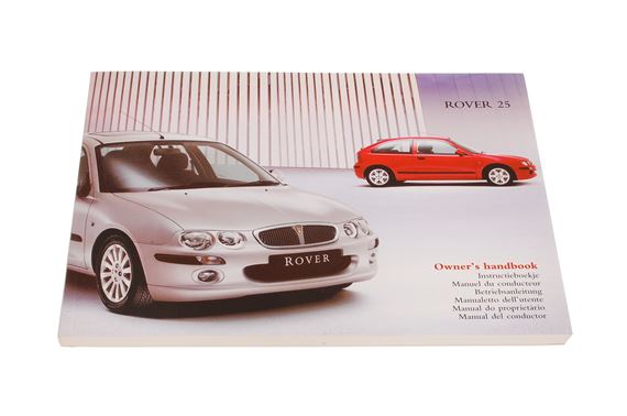 Handbook - Rover 25 - 2003 (to VIN 778996) English - VDC000461EN - Genuine MG Rover