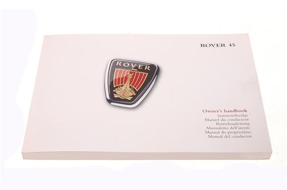 Rover 45 Handbook - Spanish - VDC000500ES - Genuine MG Rover