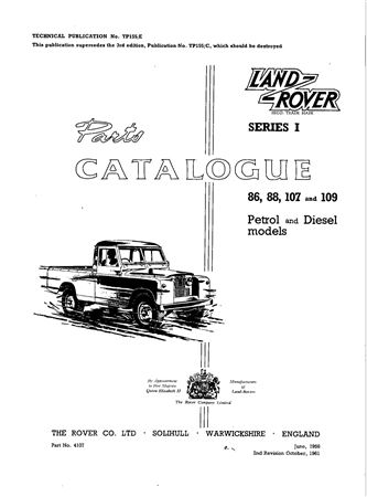 Parts Catalogue - Series 1 - 1948-1953 - 4051GR - OTP