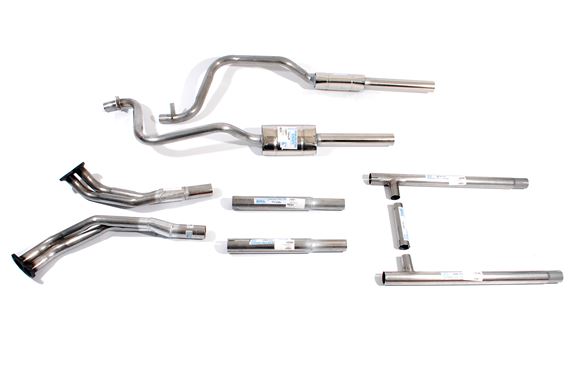 Stainless Steel Full Exhaust System - H Pipe - 2 Box Noisy - TR8 and SD1 - RB7704