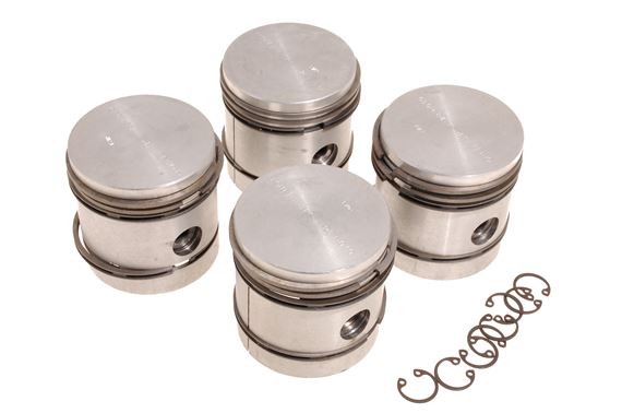 Piston Set - Oversize +0.030 - Complete with Rings - 129984030