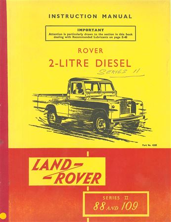 Workshop Manual - Series 1 - 1948-1958 - 4291GR - OTP