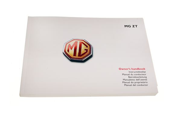 Owners Handbook MG ZT260 - VDC000540EN - Genuine MG Rover