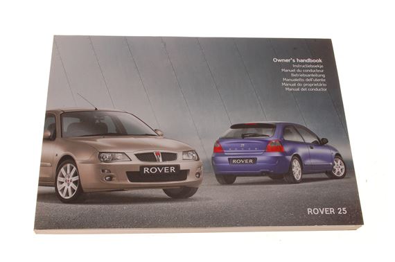 Owners Handbook Rover 25 Spanish 2004on - VDC000580ES - Genuine MG Rover