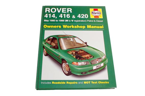 Workshop Manual Rover 414-416-420 95-99 (M to V) - RP1005 - Haynes