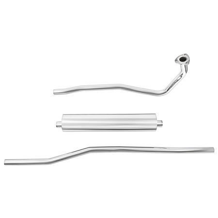 Exhaust System Front Pipe Back S/Steel MG TD-TF - 454538 - Tourist Trophy